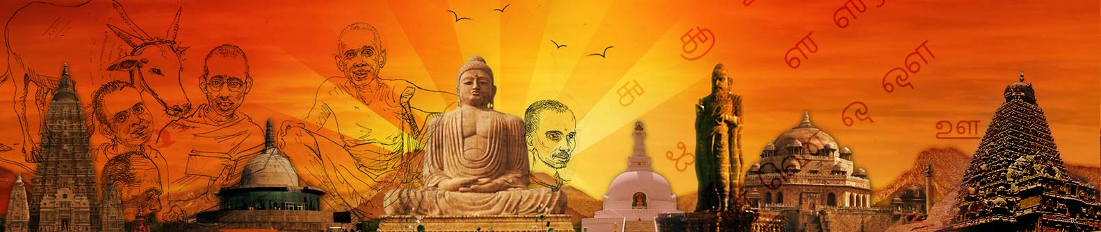 Tamil civilization heritage — monuments, sculptures, and cultural icons